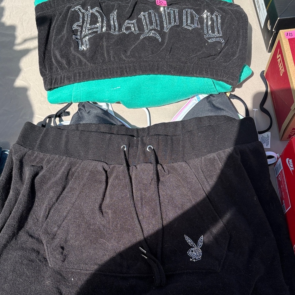 PLAYBOY Black 2 piece with Bunny Logo